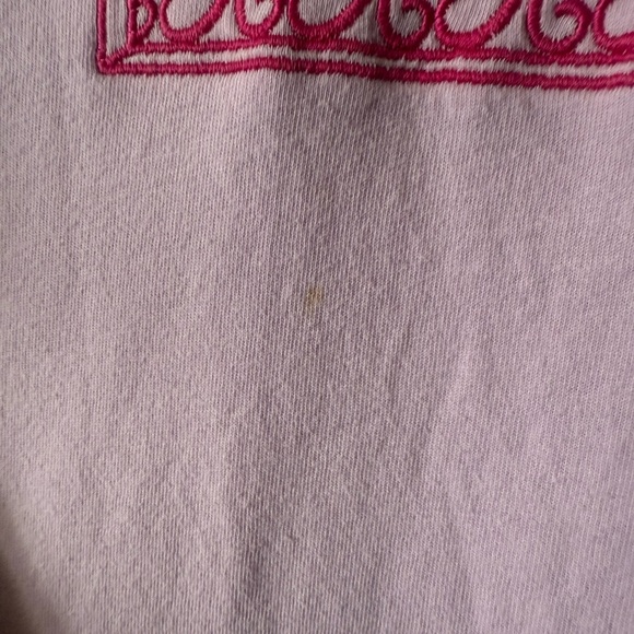 Vintage Y2K Pink “Chronic” T-Shirt Embroidered Bella Canvas Brand Size Large - Picture 6 of 6